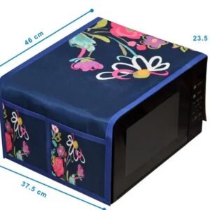 Vaishno Mata Microwave Oven Cover (Width: 54.61 cm, Blue)