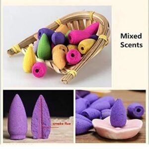 Vaishno Mata Resin Buddha Backflow Smoke Fountain With 10 Pcs Cone Incense, Standard