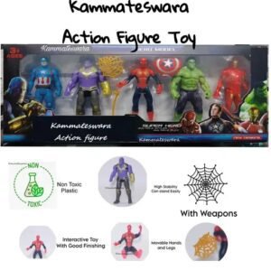 Vaishno Mata Toys Avenger Action Figure superheroes set of 5 in Super hero Action and Toy Figures