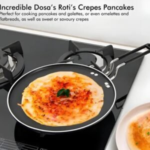 Vaishno mata Heavy Flat Bottom 4 MM Non Stick Dosa Tawa Nonstick Pan Big Size Dosa Maker285 MM