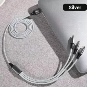 Vaishno Mata Multi Pin Mobile Data Cable, Latest 3 in 1 Cable Fast