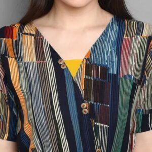 Vaishno Mata Women’s Rayon Foil Printed Jumpsuit