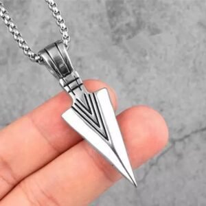 Vaishno Mata silver arrow pendent and silver plane bracelet silver plated bracelet for men