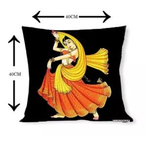 Vaishno Mata Fancy Digital Desgin Decorative Cushion Covers (16 X 16 Inch)Set of 5