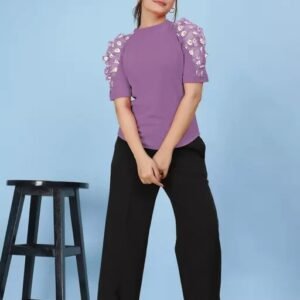 Vaishno Mata Casual Puff Sleeves Trendy Women Top